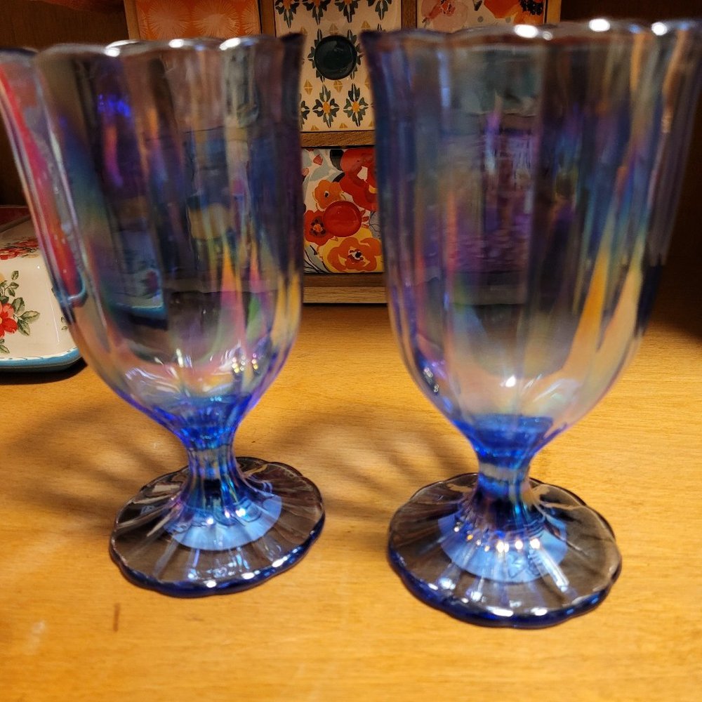 COPY - Pioneer Woman 12.5 oz Lustre Finish Goblets